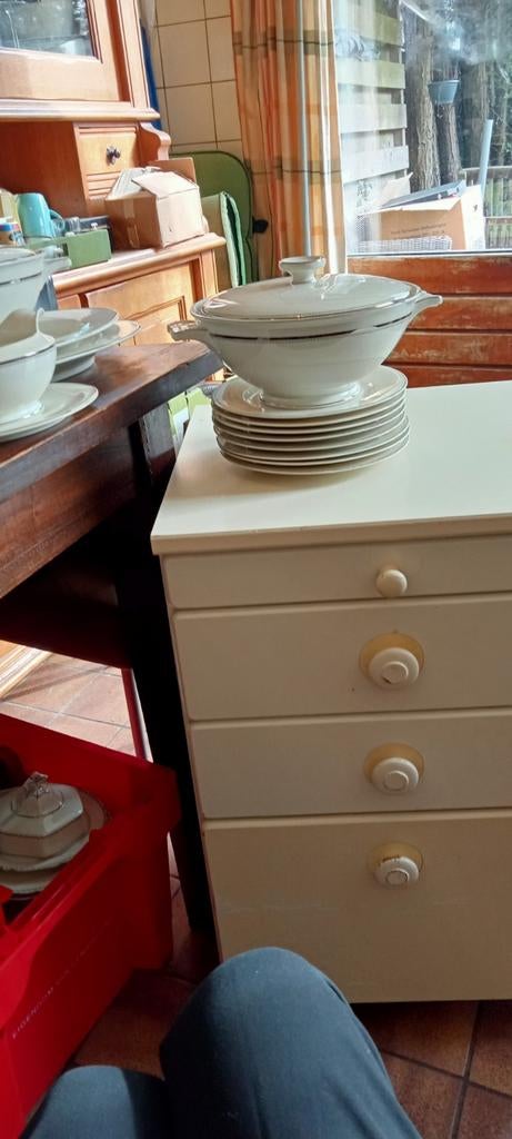 Antiek Thun Servies - 14-delig, puntgaaf, Antiek en Kunst, Antiek | Servies compleet, Ophalen of Verzenden