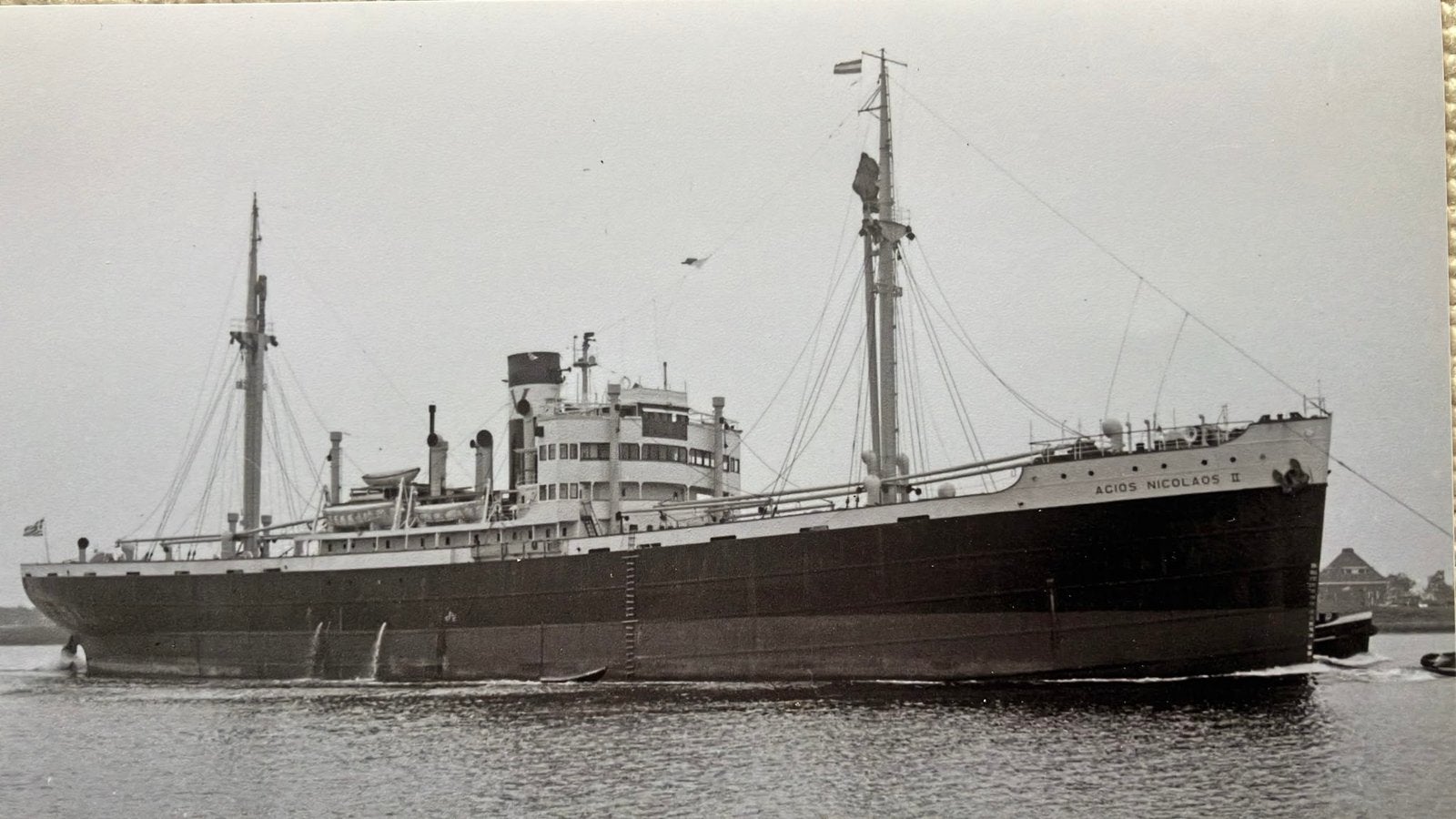 ex HAARLEM  KNSM  1929  ex Duits  in dienst 1947-1953, Verzamelen, Scheepvaart, Ophalen of Verzenden, Zo goed als nieuw, Kaart, Foto of Prent