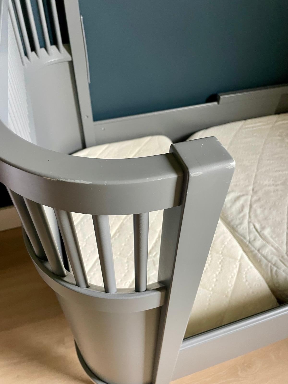 Sebra Kili meegroeibed grijs, Ophalen, 190 cm of minder, Grijs, Scandinavisch, Modern, Tijdloos