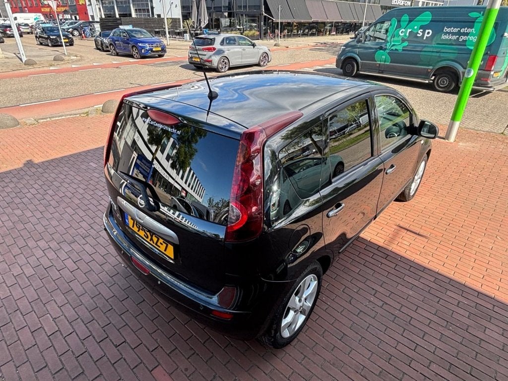 Nissan Note 1.6 Tekna | airco | leder | camera | navi |, Auto's, 15 km/l, Gebruikt, Parkeersensor, 4 cilinders