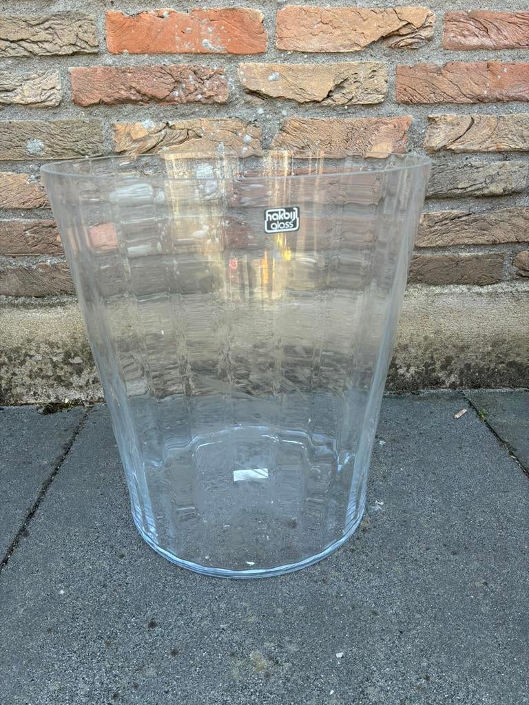 Glazen vaas, doorsnee 35cm, Ophalen, Overige kleuren, Minder dan 50 cm, Glas