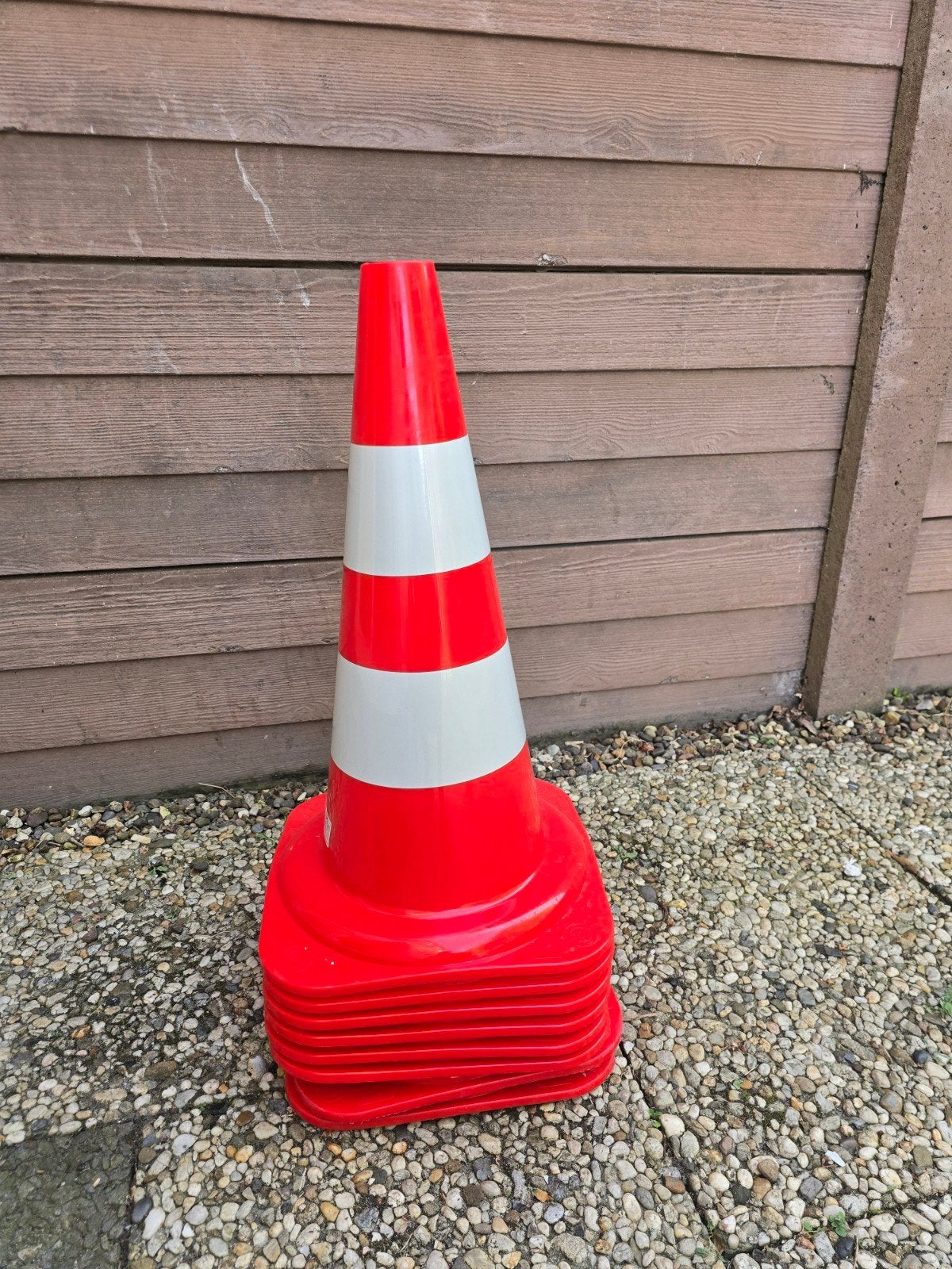 Verkeerskegels / Pylonen - 50 cm Set van 8 stuks, Ophalen, Zo goed als nieuw