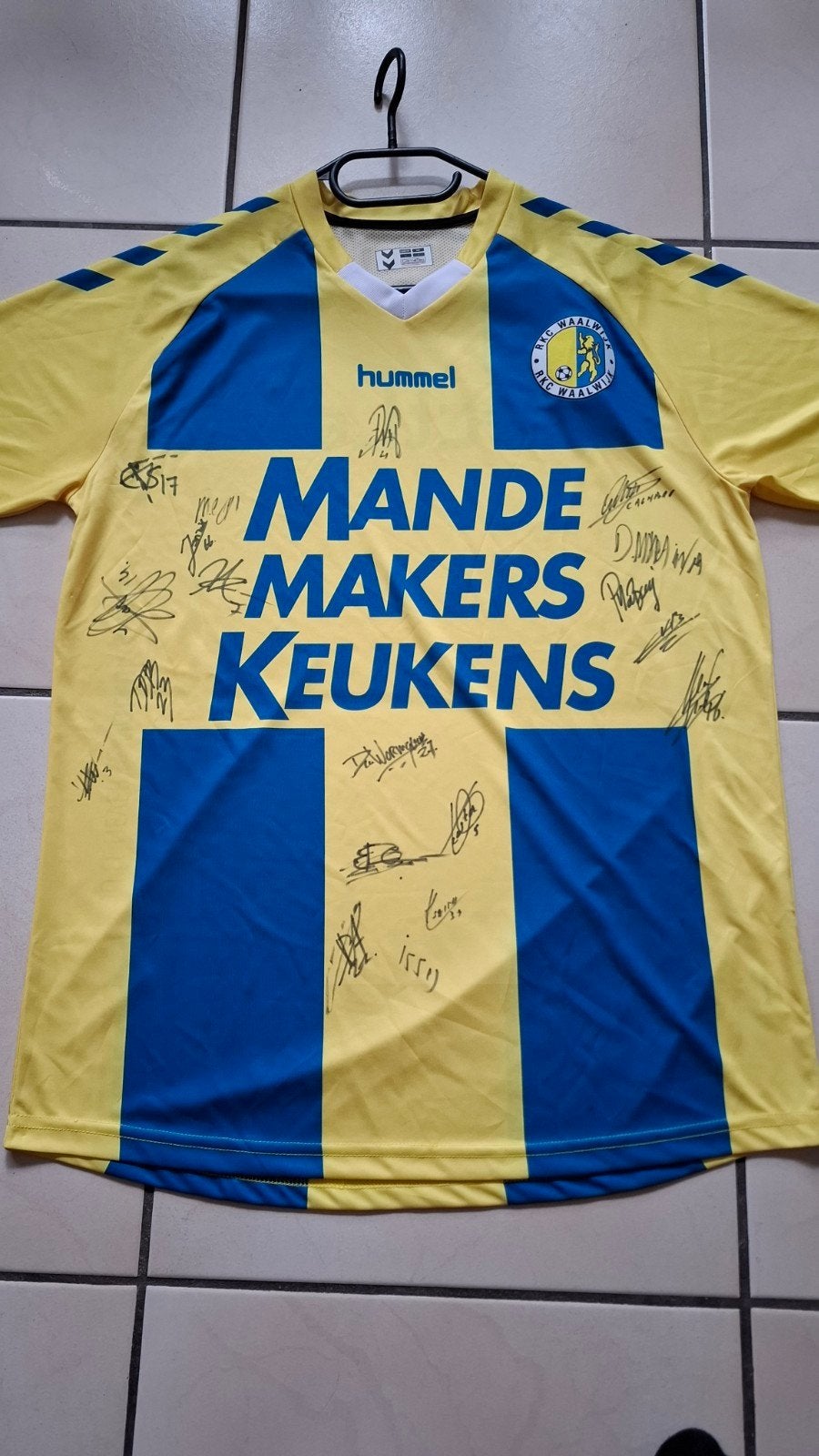 RKC Waalwijk shirt met handtekeningen, Ophalen of Verzenden, Zo goed als nieuw, Overige binnenlandse clubs, Shirt