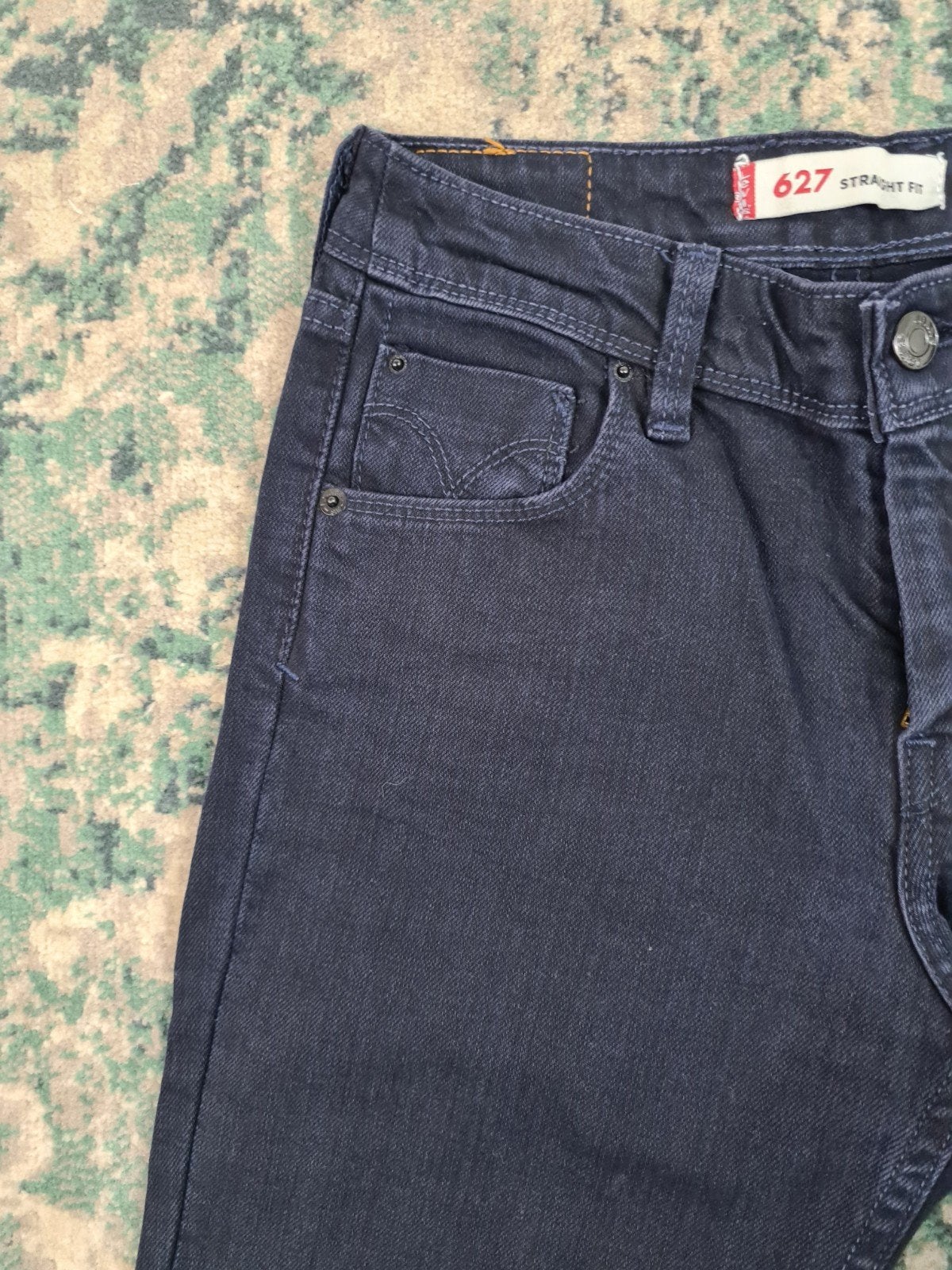 Levi’s 627 straight fit W26 L28 Dames Tulsi2628 Low-rise, Zwart, Ophalen of Verzenden, Zo goed als nieuw, W27 (confectie 34) of kleiner