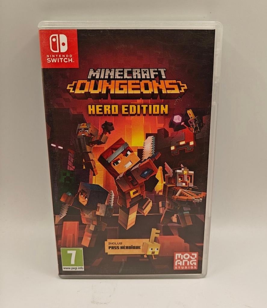 Minecraft dungeons hero edition Nintendo switch, Spelcomputers en Games, ., Ophalen of Verzenden, Zo goed als nieuw, .