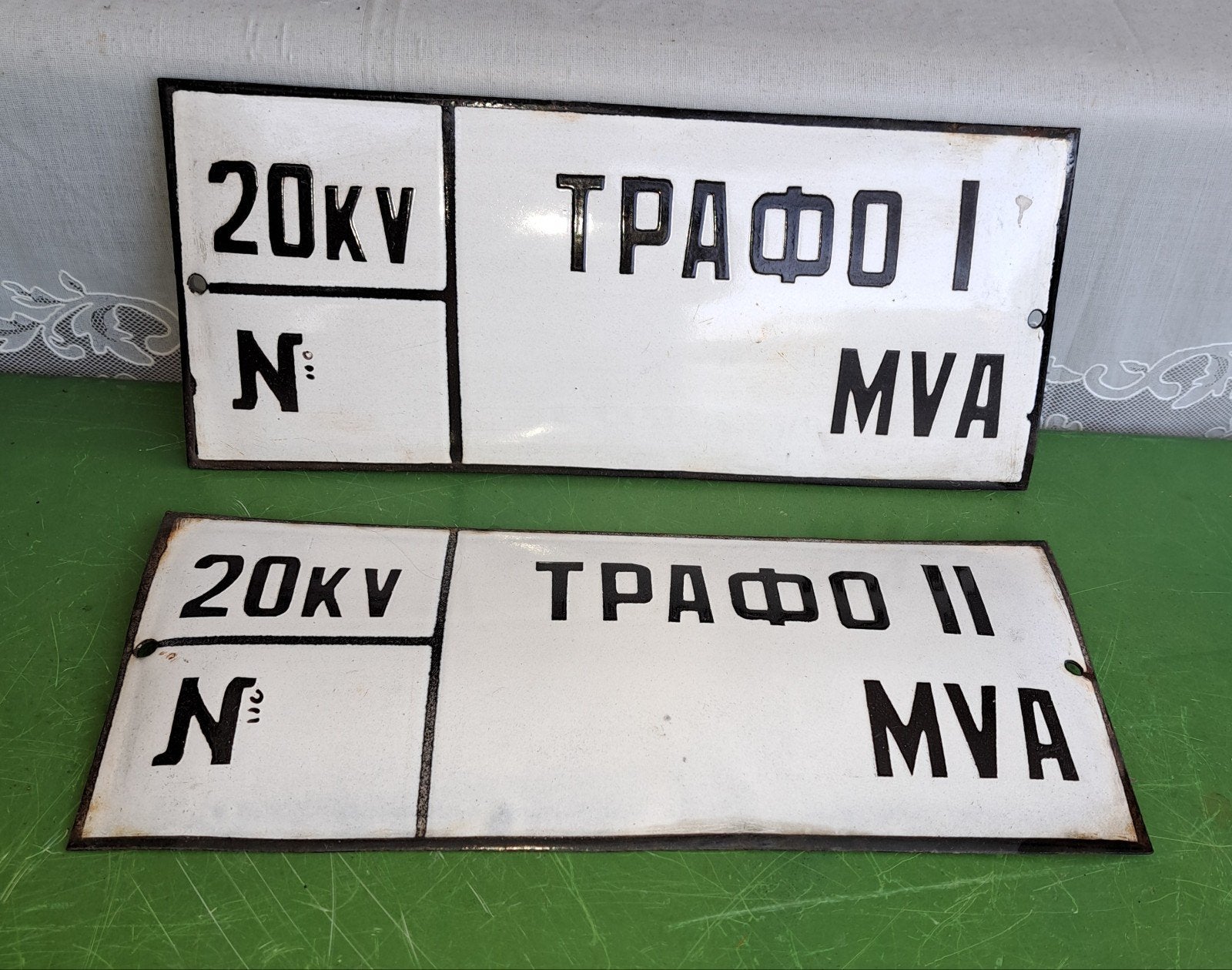 emaille borden Emaille platen decoratie, Ophalen of Verzenden