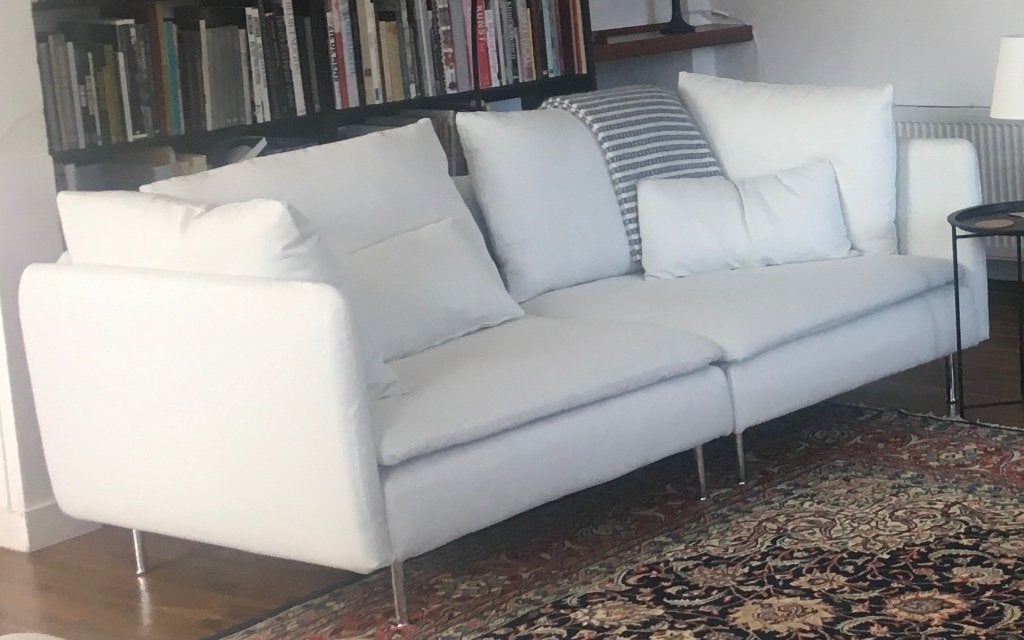 IKEA SÖDERHAMN 3-4 zitsbank drie delen., Huis en Inrichting, Banken | Bankstellen, Ophalen, Gebruikt, 300 cm of meer, 75 tot 100 cm