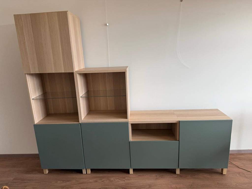 Besta ikea kast staand zgan, Ophalen, Met deur(en), 200 cm of meer, Zo goed als nieuw