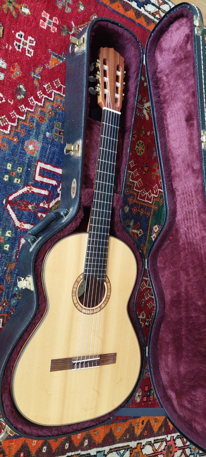 Hanika 50MF Klassieke Gitaar met Koffer, Ophalen of Verzenden, Zo goed als nieuw, Klassieke of Spaanse gitaar, Met koffer