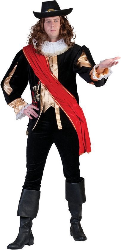 Captain Banning kostuum maat 46/48, Carnaval, Maat 56/58 (XL), Ophalen of Verzenden, Zo goed als nieuw