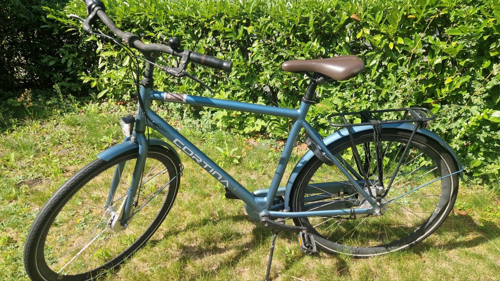 Mooie herenfiets Cortina groen/blauw, Fietsen en Brommers, Fietsen | Heren | Herenfietsen, Zo goed als nieuw, Overige merken, 57 tot 61 cm