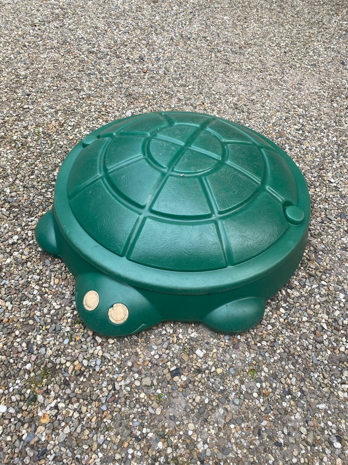Schildpad zandbak met deksel, Ophalen, Gebruikt