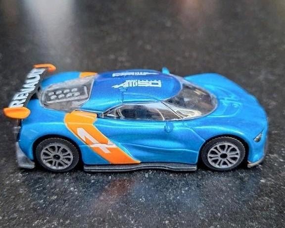 Blauwe Renault Alpine A110 R-GT modelauto van Bburago, Ophalen of Verzenden, Gebruikt, Auto, Overige merken
