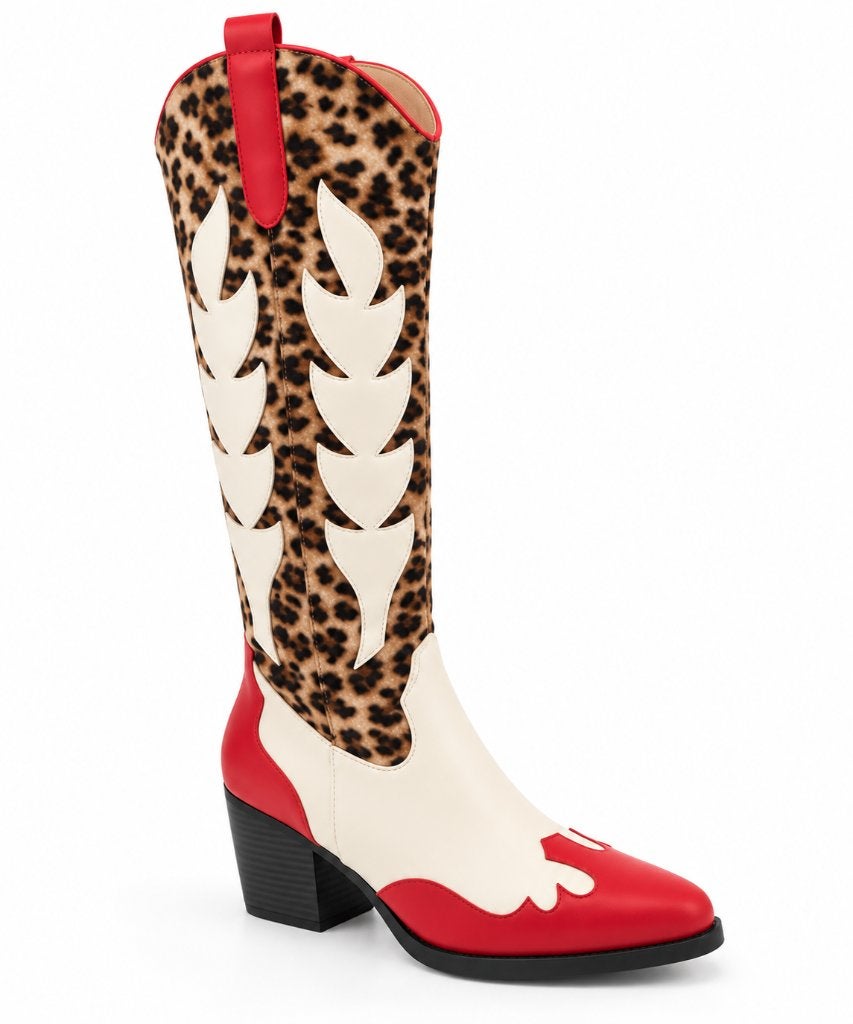 Cowboylaarzen - Wild West Leopard Boots - MAAT 36, Hoge laarzen, ., Nieuw, Ophalen of Verzenden