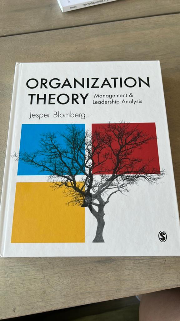 Organization theory jesper blomberg, Boeken, Ophalen of Verzenden, Nieuw