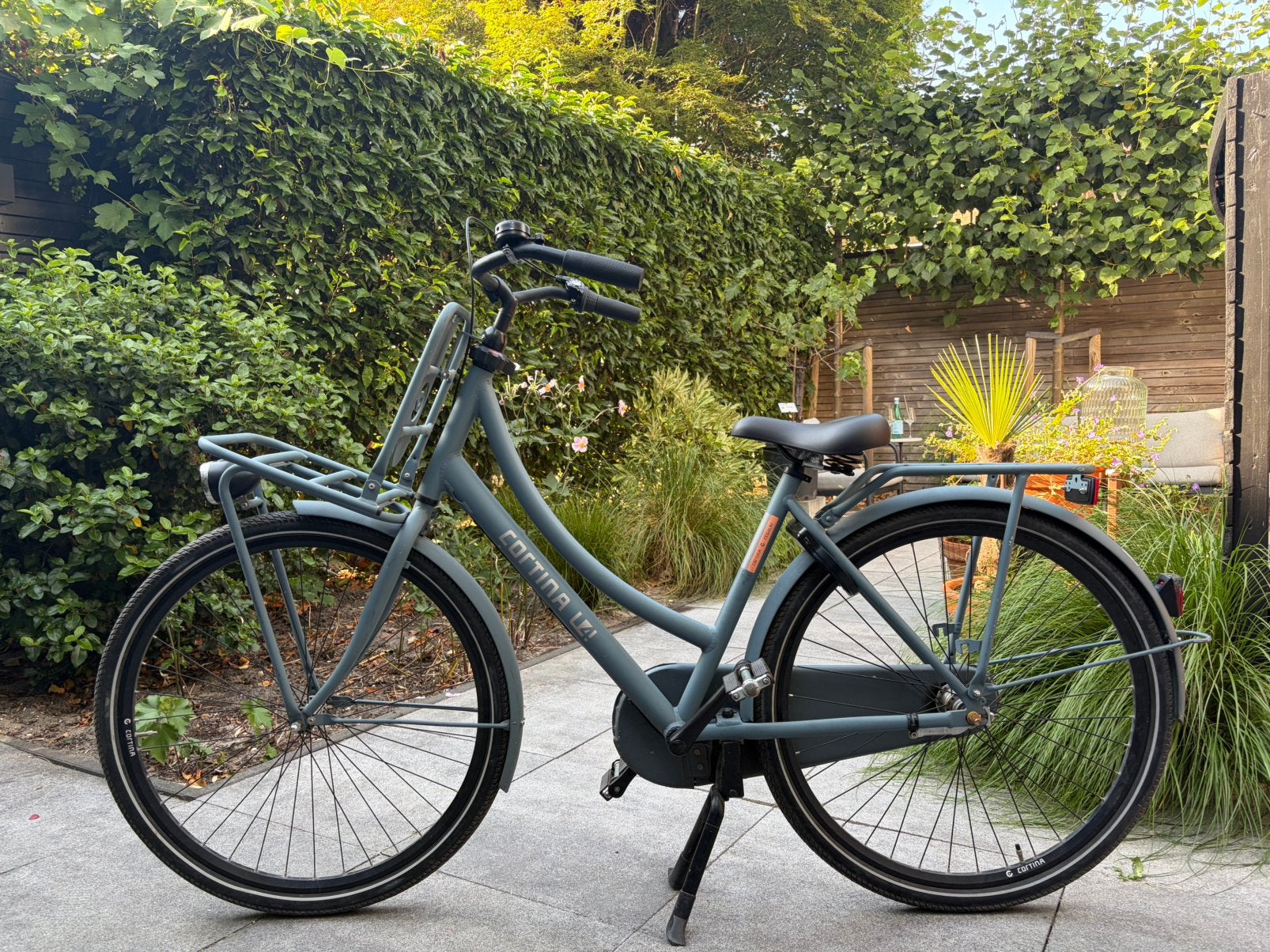 Grijs/blauwe Cortina fiets U4 28 inch, Ophalen, Gebruikt, Terugtraprem, Versnellingen