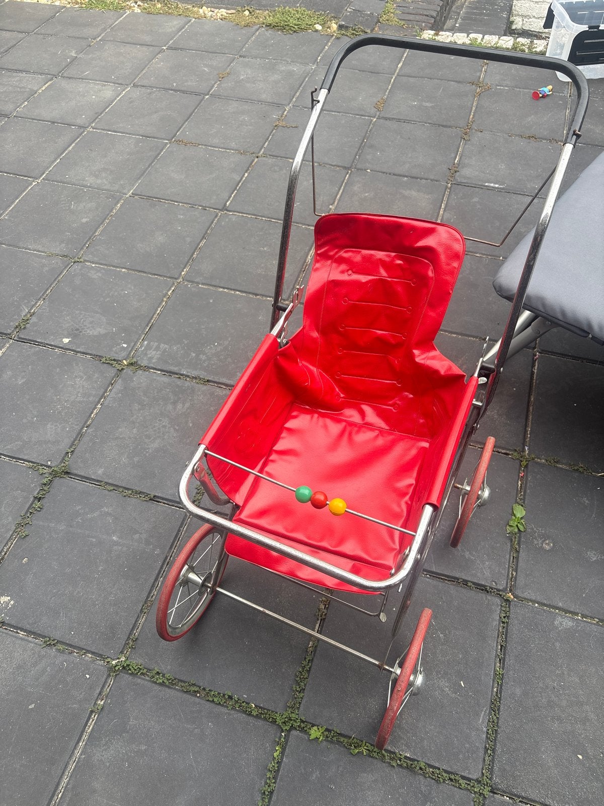 Vintage poppenwagen rood - Jaren '70, Ophalen, Gebruikt, Overige typen