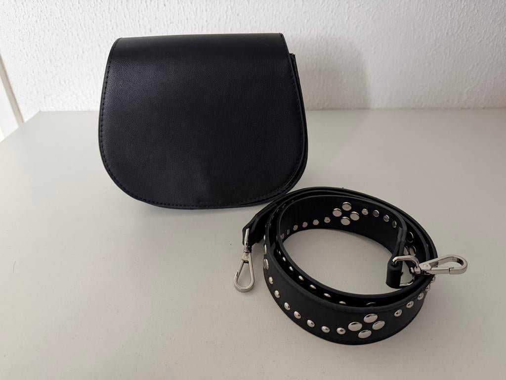 Schoudertas Zwart, Sieraden, Tassen en Uiterlijk, Tassen | Schoudertassen, Ophalen of Verzenden, Zo goed als nieuw, Zwart, Overige merken
