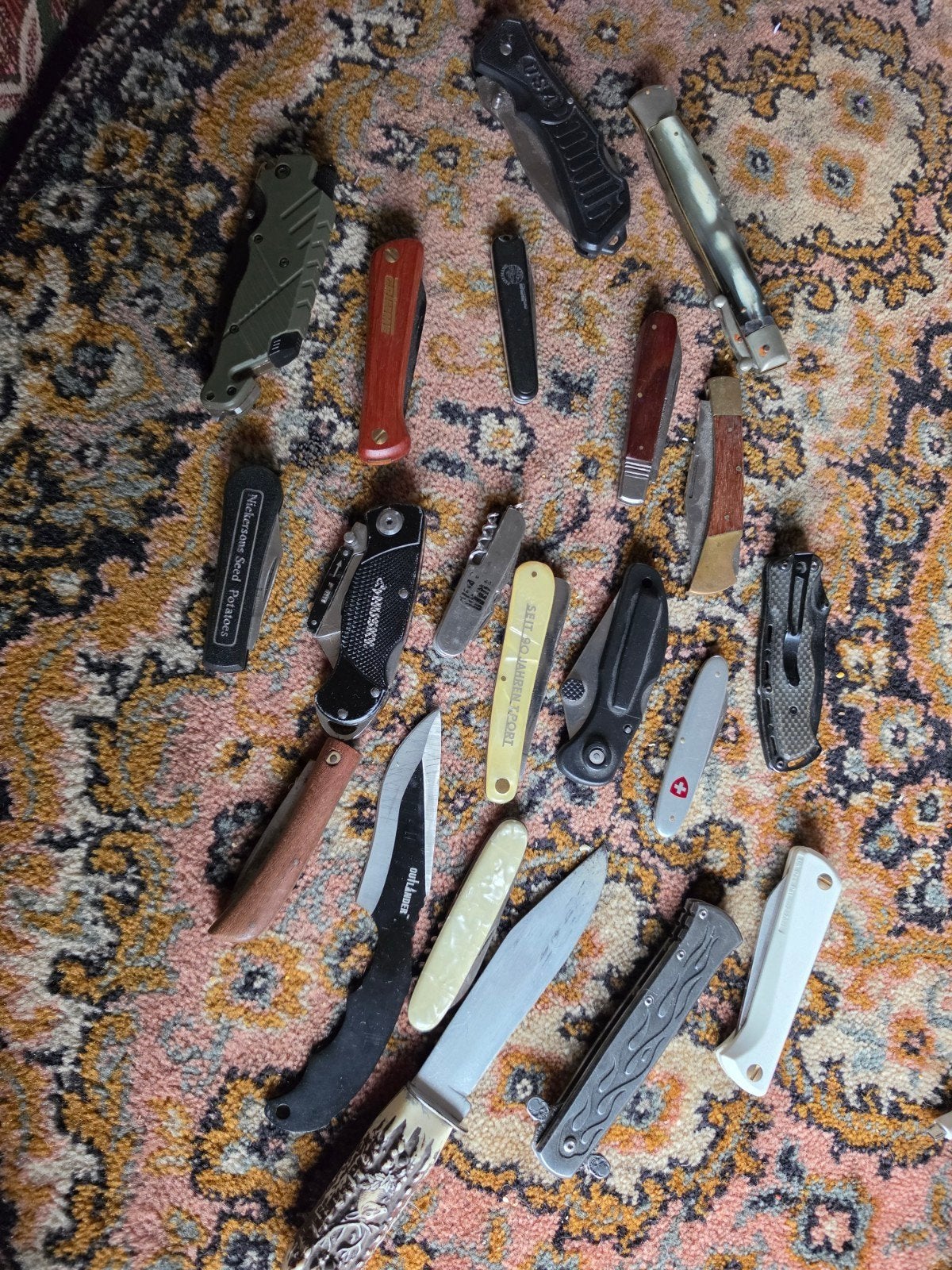 Te koop  20 verzamel zakmessen, Ophalen, Gebruikt