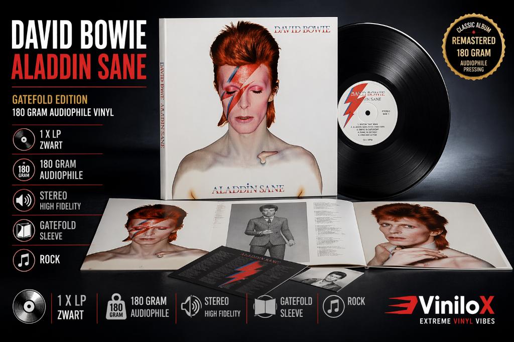 David Bowie – Aladdin Sane LP 180g, 2010 - 2019, Ophalen of Verzenden, 12 inch, Nieuw in verpakking