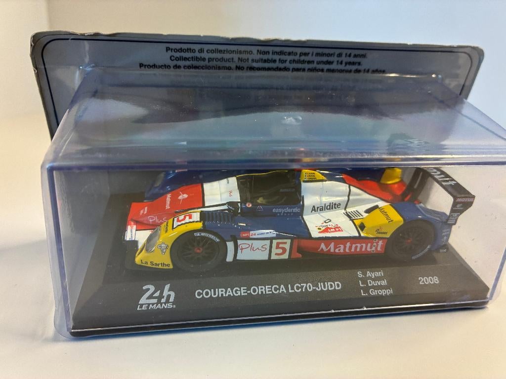 19514: Courage LC70 Judd - Ayari/Duval/Groppi - Le Mans 2008, Hobby en Vrije tijd, Auto, Nieuw, Ophalen of Verzenden, Bachsatztstr. 54 D 72131 Ofterdingen, Germany