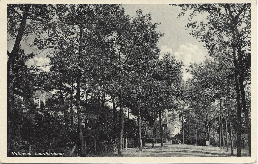 Bilthoven (Utr.) Laurillardlaan, gelopen 1943, Ophalen of Verzenden, 1940 tot 1960, Gelopen, Utrecht