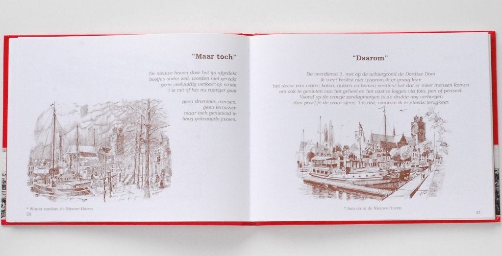 Dordt rondom - Illustraties en gedichten (1997), Verzenden, 20e eeuw of later, Zo goed als nieuw