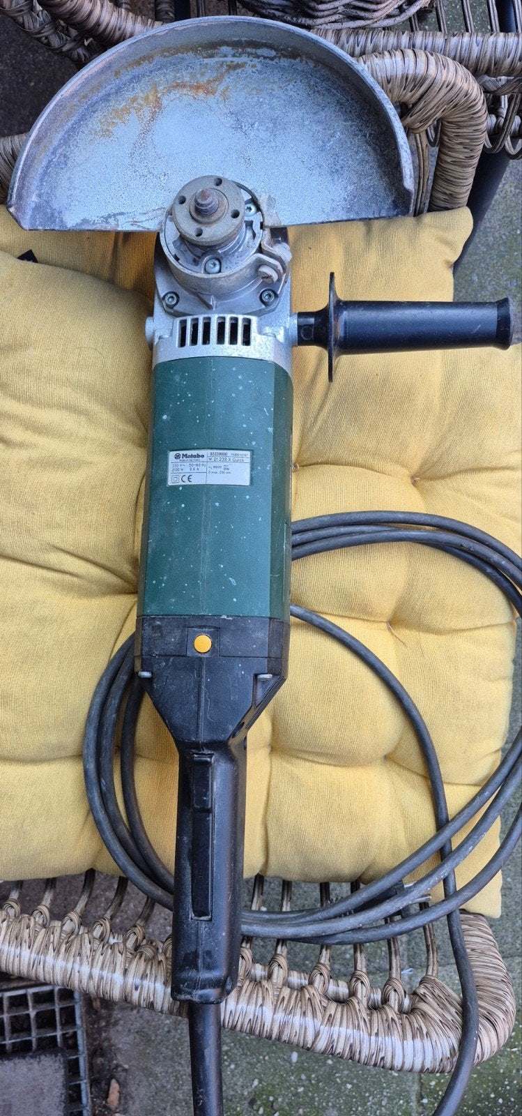 Metabo W 21  239 X Quick Slijpmachine. Zeer goede staat!, Ophalen of Verzenden, Zo goed als nieuw, 1000 watt of meer, Haakse handslijpmachine