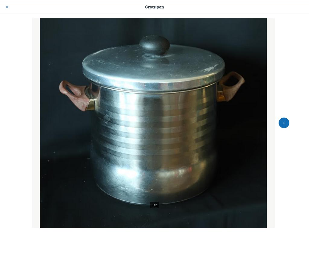Grote pan, Ophalen of Verzenden, Gebruikt, Rvs, Koekenpan of Braadpan