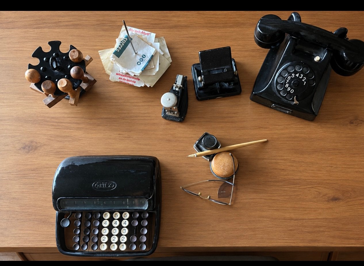 Brocante bureau spullen, Ophalen of Verzenden