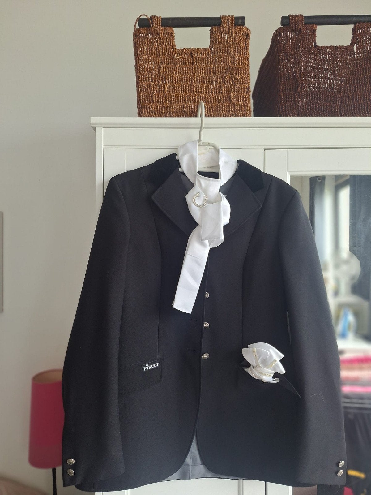 pikeur wedstrijd jas paardrijden dressuur of springen, Dressuur, Ophalen of Verzenden, Zo goed als nieuw, Zwart