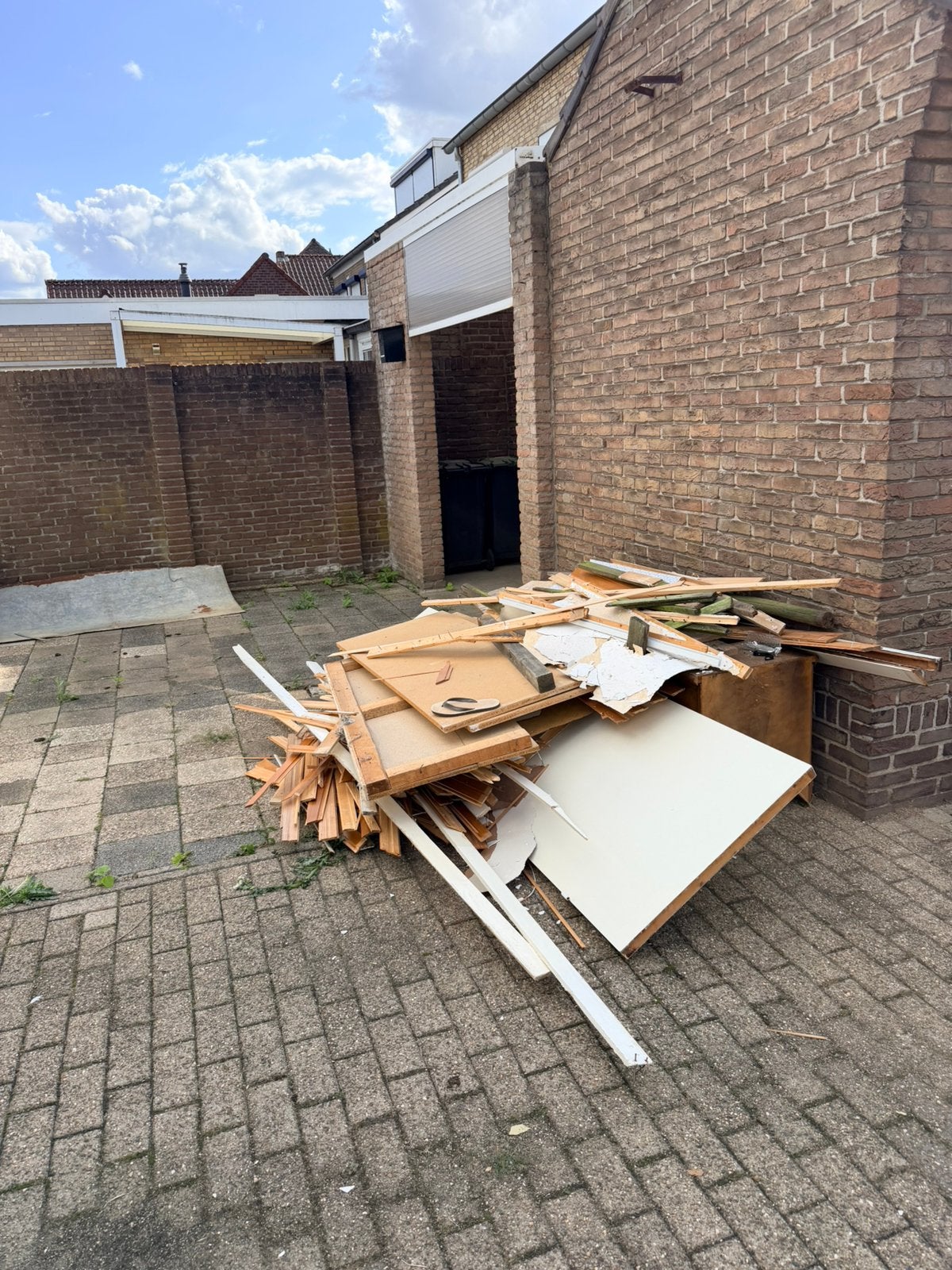 Afvalhout, Ophalen, Gebruikt, Minder dan 25 mm, Overige typen