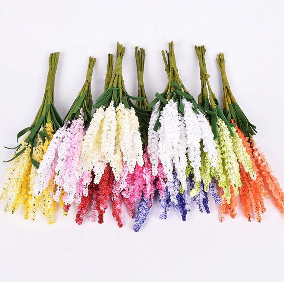 Kunst Mini Lavendel Boeketten Nep Bloemen Planten Sier Tuin, Verzenden, Nieuw, Kunstbloem