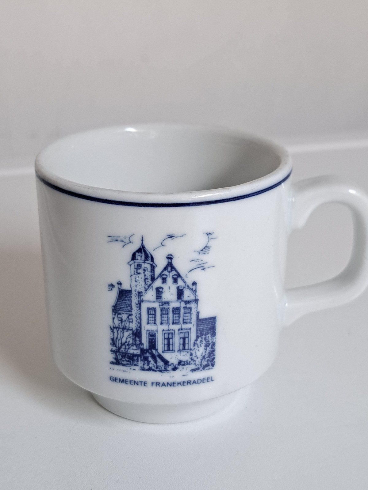 Vintage Franekeradeel Mok - Delfts Blauw Stijl, Ophalen of Verzenden