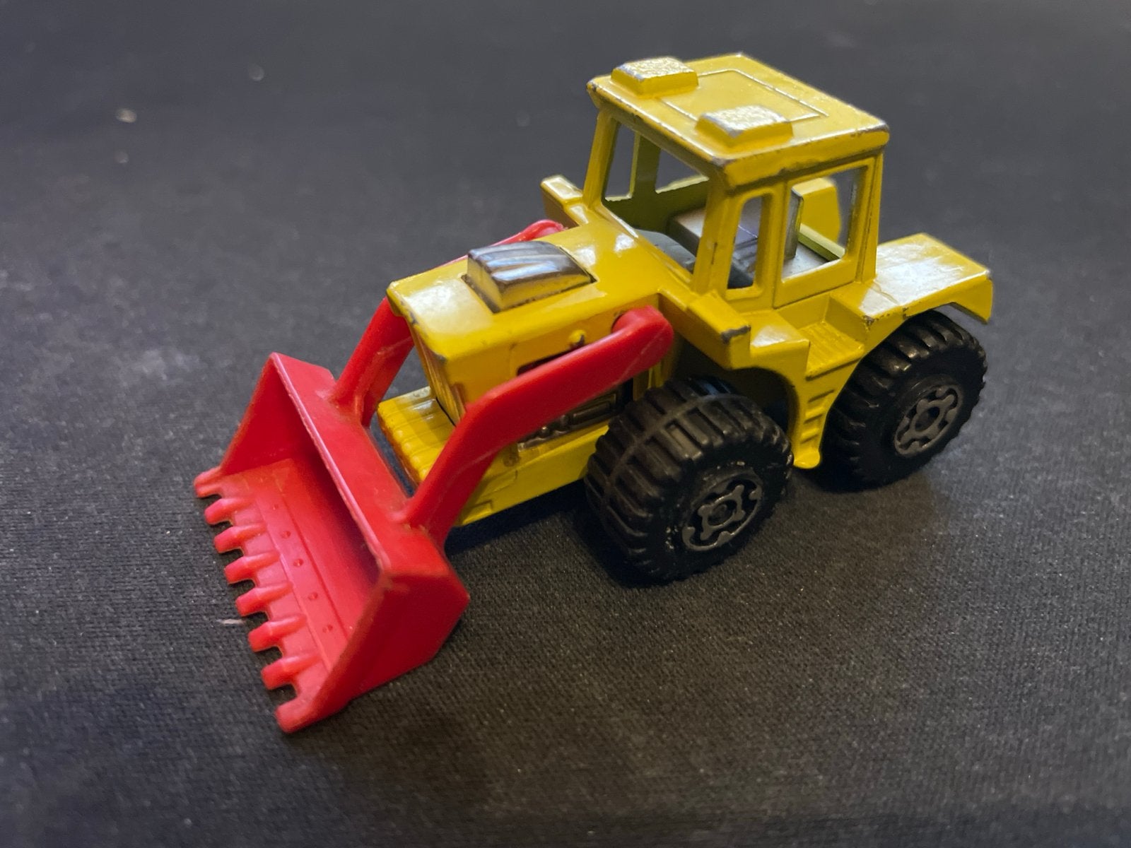Vintage Matchbox Tractor Shovel (Loader) - Geel/Rood, Ophalen of Verzenden, Gebruikt