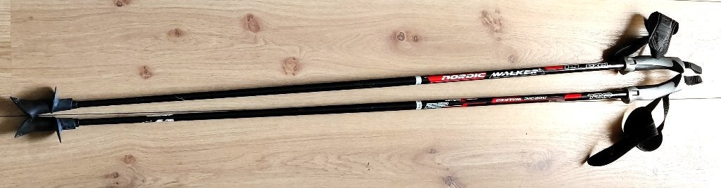  set EXEL Nordic Walk  / trekking stokken, Ophalen of Verzenden, Zo goed als nieuw, Wandelstok