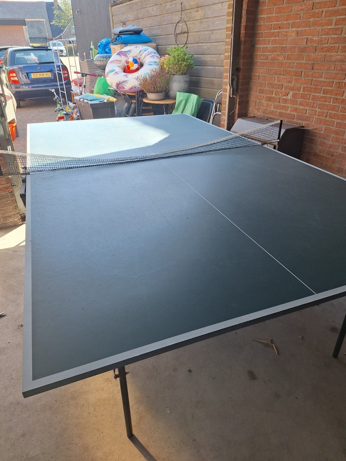 Sunflex Tafeltennistafel - Inklapbaar en Verrijdbaar, Ophalen, Gebruikt, Tafel Outdoor, Inklapbaar
