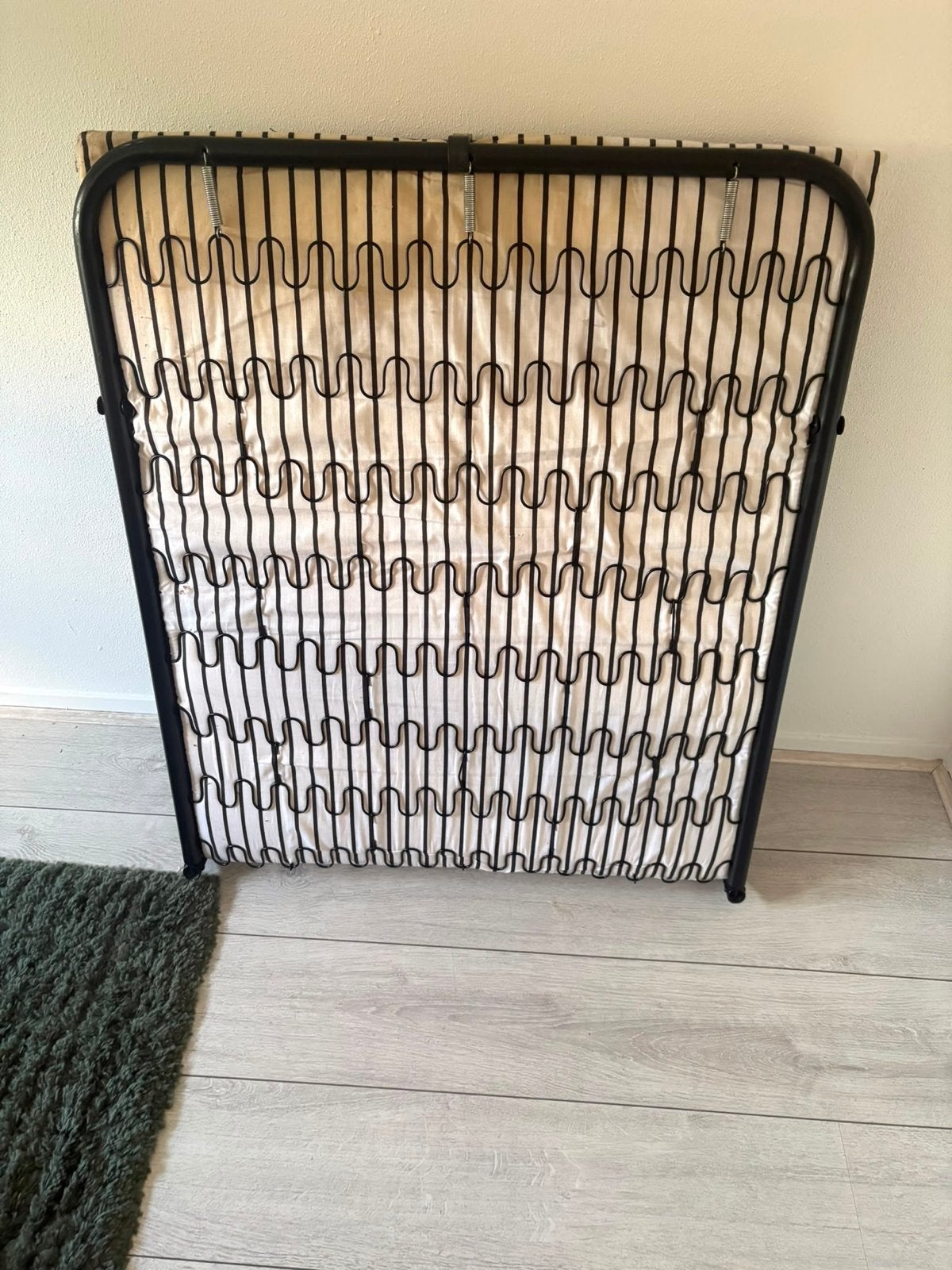Opvouwbaar Stretcher / Logeerbed met Matras, Ophalen, Eenpersoons, Zwart, 80 cm