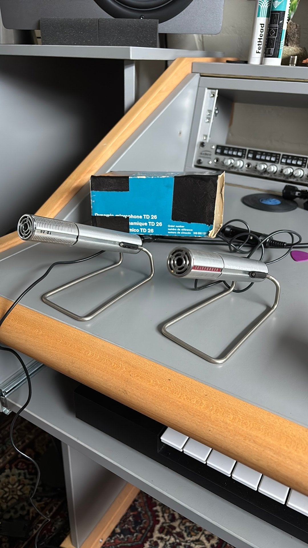 2x Telefunken TD26 - ongetest, Ophalen of Verzenden, Zo goed als nieuw, Zangmicrofoon