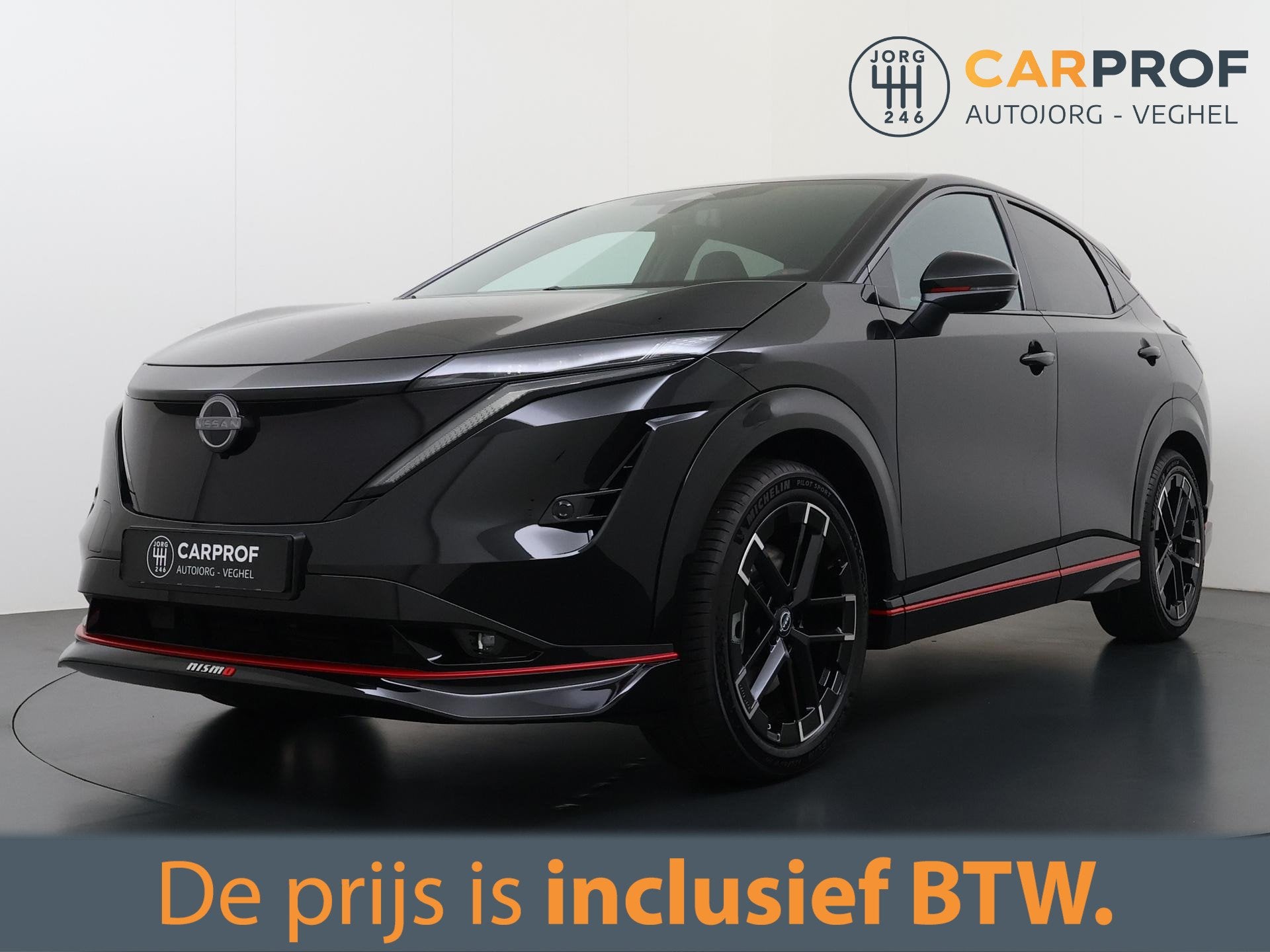 Nissan Ariya e-4ORCE Nismo 91 kWh 435 PK ! | Camera | Naviga, Automaat, Gebruikt, 417 km, Zwart