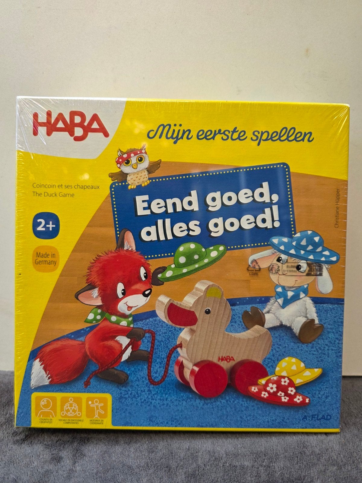 HABA Mijn eerste spellen: Eend goed, alles goed!, Hobby en Vrije tijd, Gezelschapsspellen | Bordspellen, Een of twee spelers, Ophalen of Verzenden