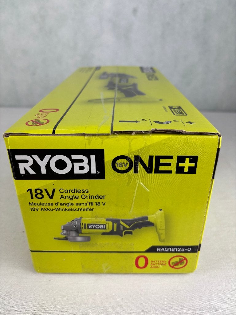 RYOBI ONE+ RAG18125-0 18V Haakse Slijper 125 mm, Doe-het-zelf en Verbouw, Haakse handslijpmachine, Nieuw, Ophalen of Verzenden