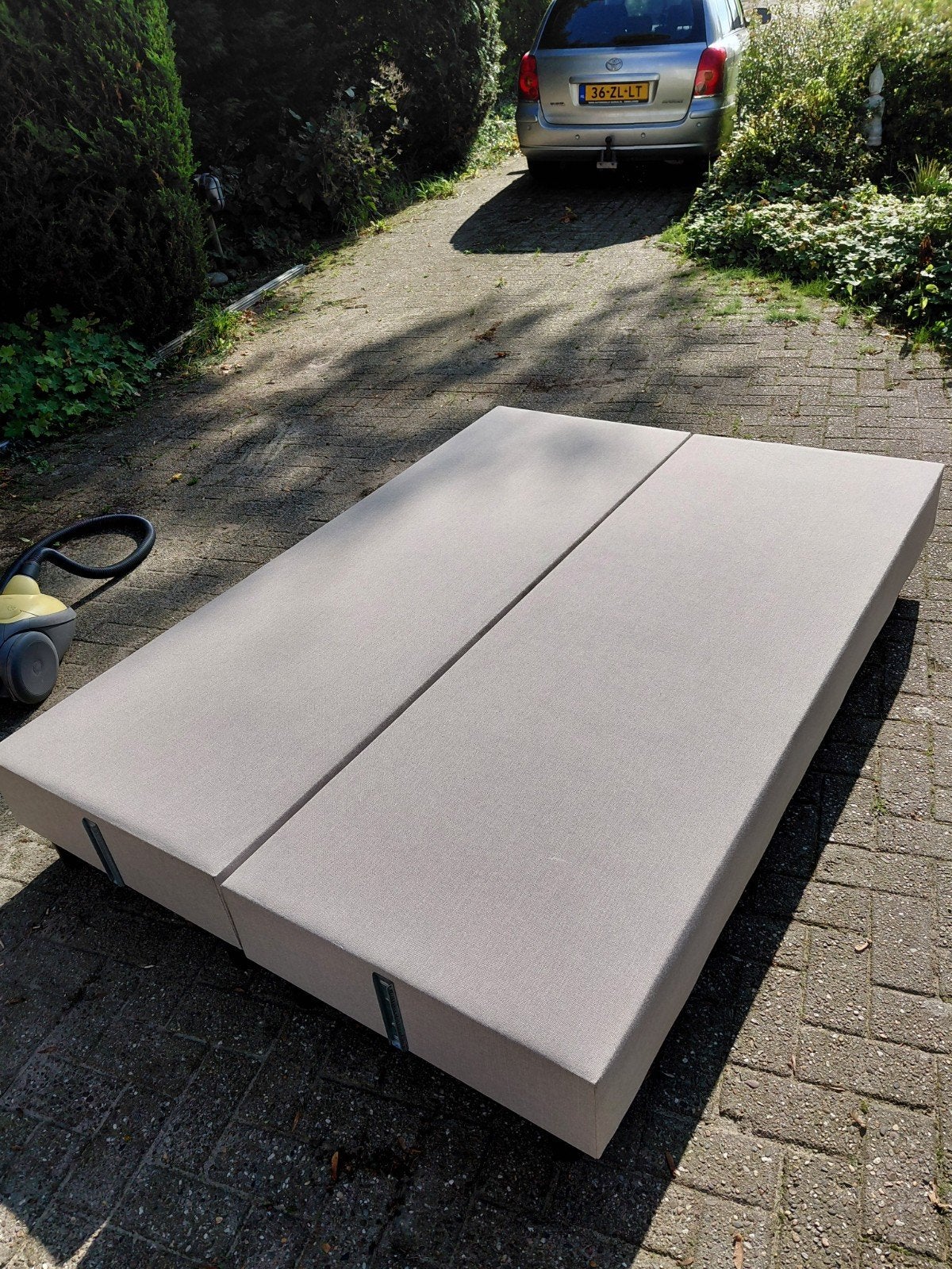 onderstel boxspring 140x200 GRATIS, Ophalen, Gebruikt, Beige, Tweepersoons