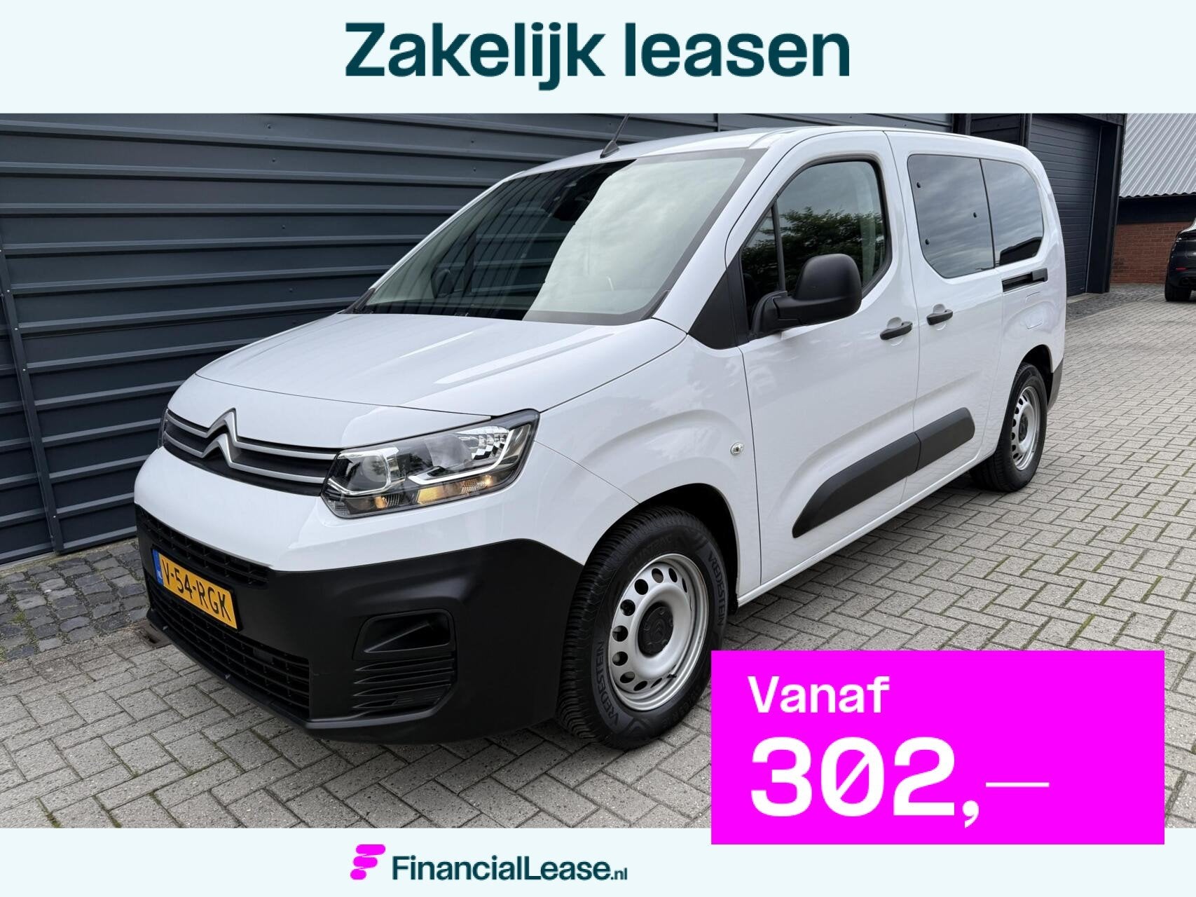 Citroen ë-Berlingo L2 XL Grijs Kent. Full Electr. 50 kWh So, Gebruikt, Citroën, Wit, 450 min