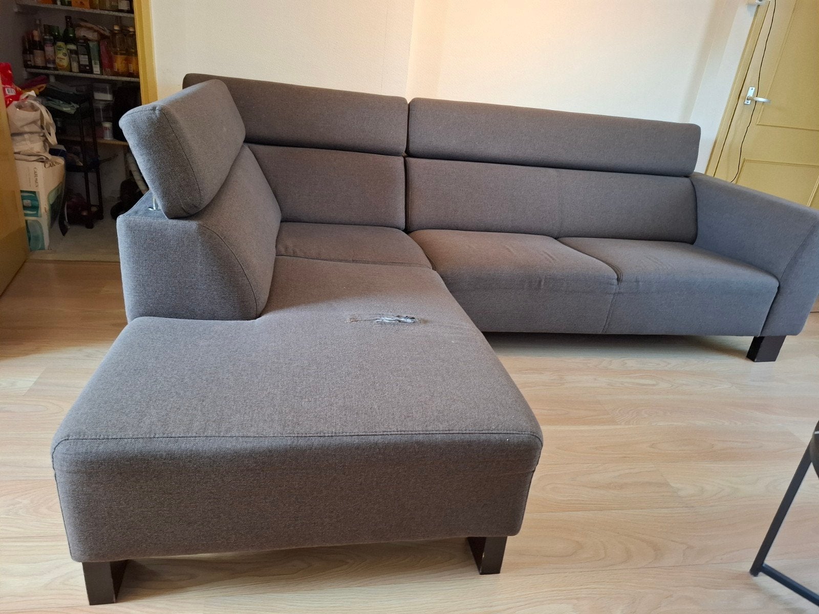 Gratis afhalen. Loungebank met nek,rugleuning., Huis en Inrichting, Banken | Bankstellen, Ophalen, 250 tot 300 cm, Gebruikt, 100 tot 125 cm