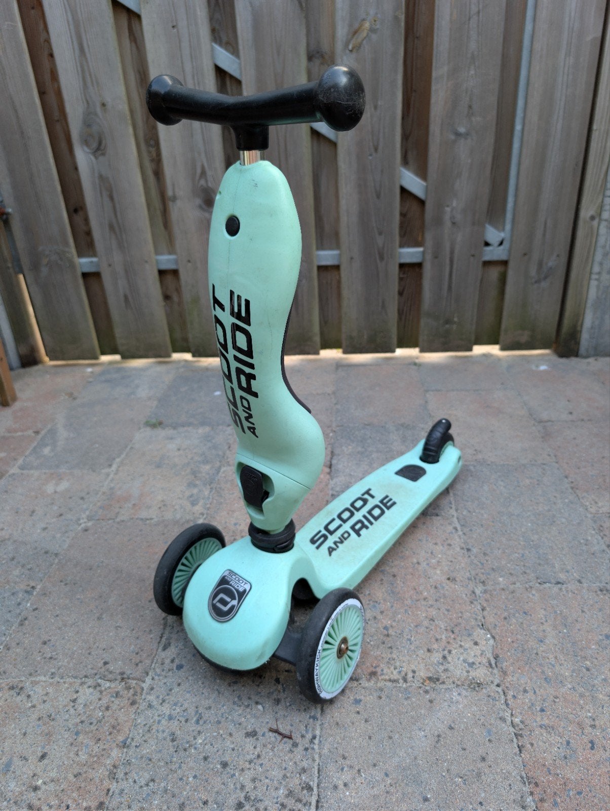 Scoot and Ride Highwaykick 1 - mintgroen/forest green, Ophalen, Gebruikt, Overige merken