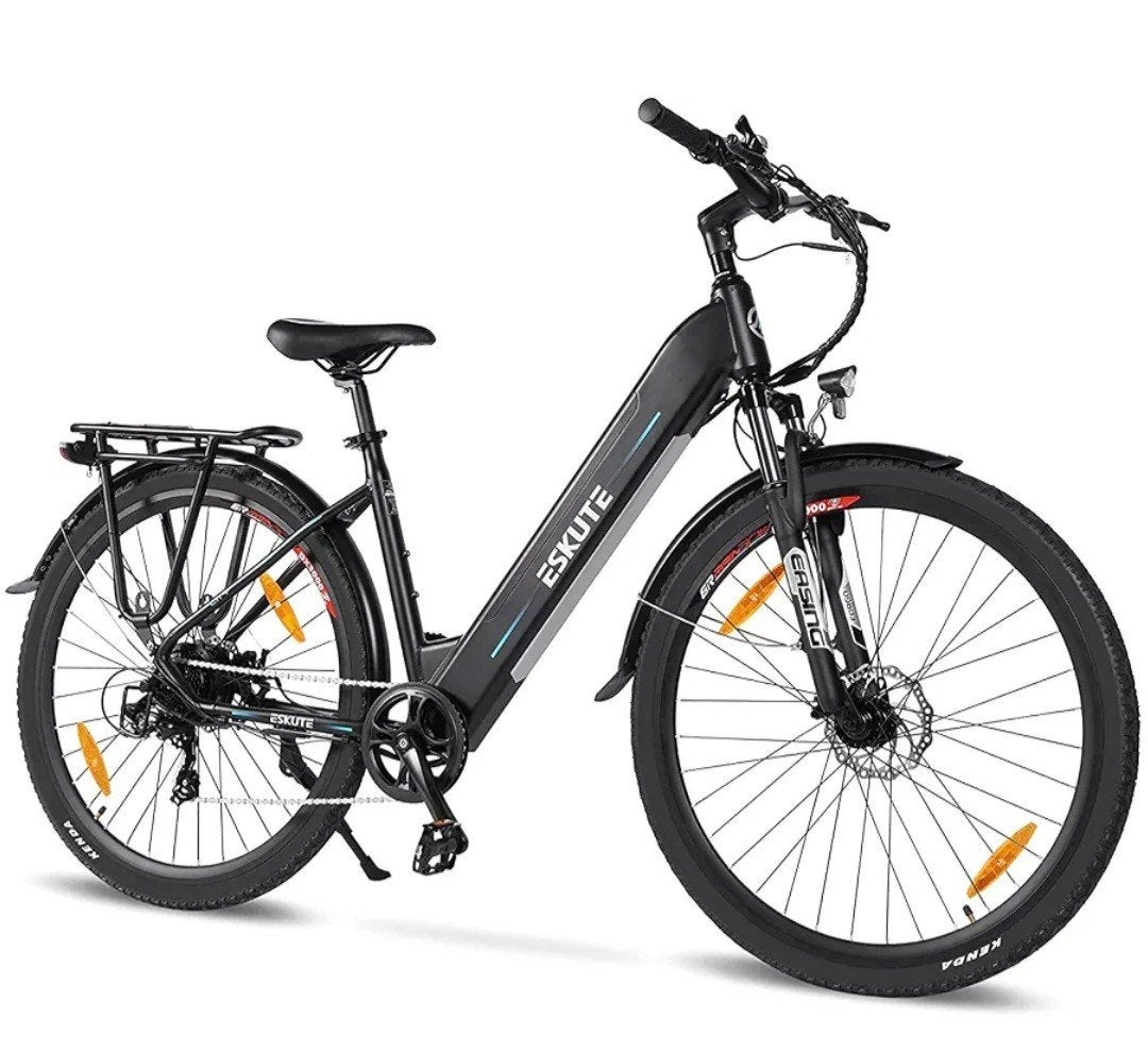 Eskute city ebike met BMX-stuur, 59 cm of meer, Ophalen, Gebruikt, Overige merken