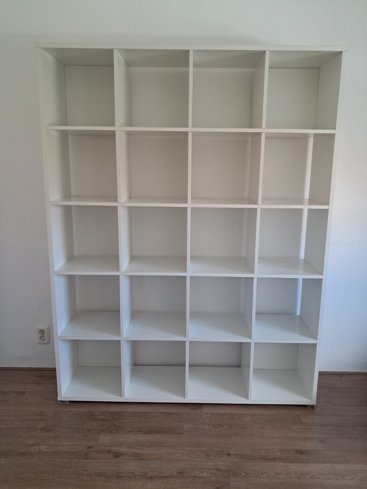 Witte vakkenkast, Huis en Inrichting, Kasten | Boekenkasten, Ophalen, Gebruikt, 100 tot 150 cm, Minder dan 100 cm