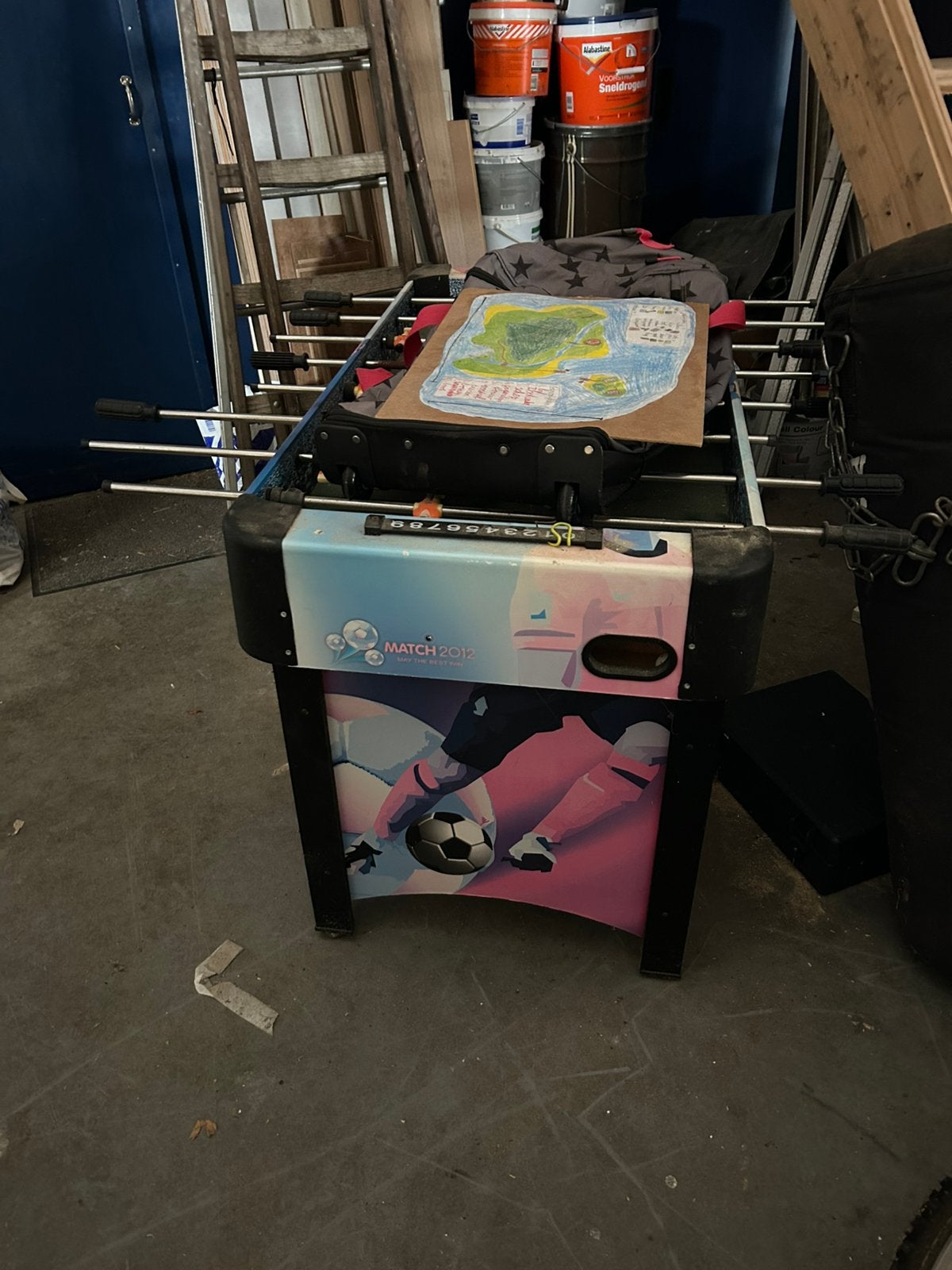 Voetbaltafel, Ophalen, Zo goed als nieuw