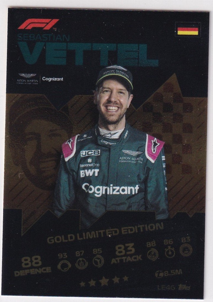Sebastian Vettel Gold Limited Edition #LE4G, Verzenden, Nieuw, Formule 1